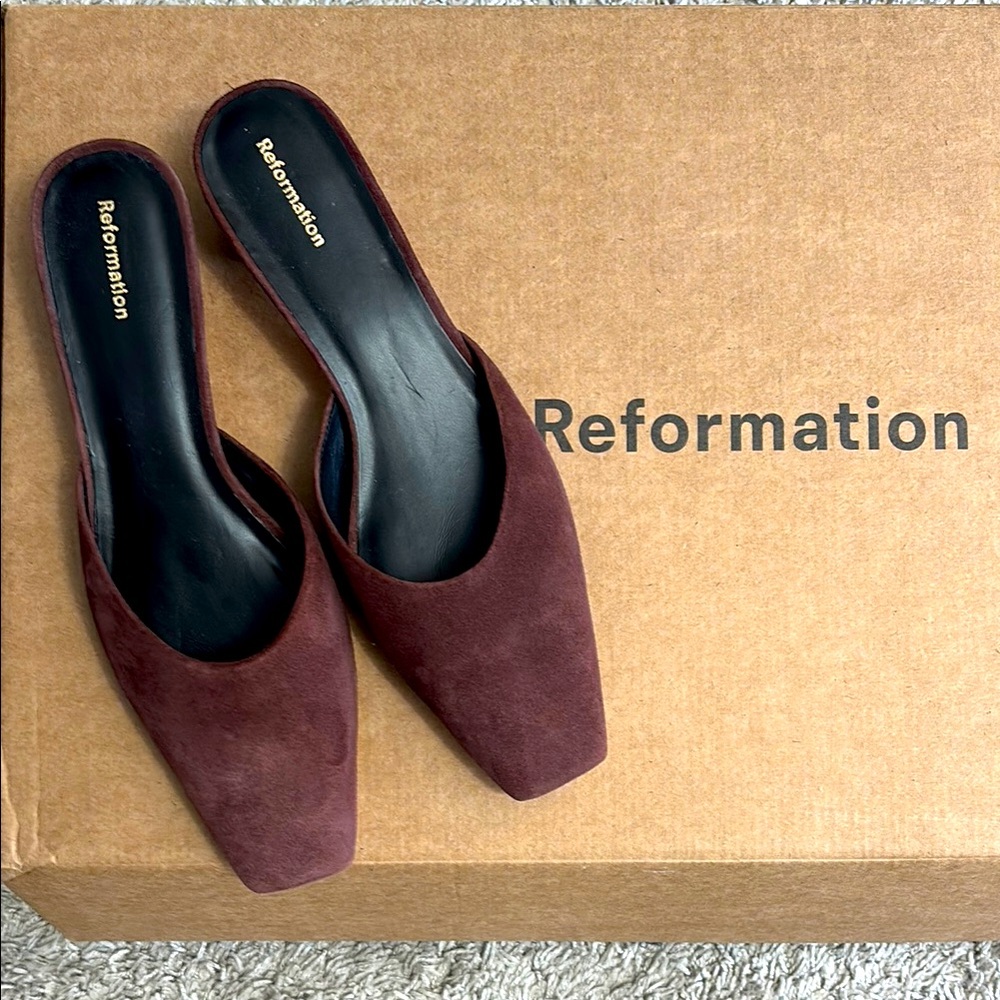Reformation Wilda Kitten Mule